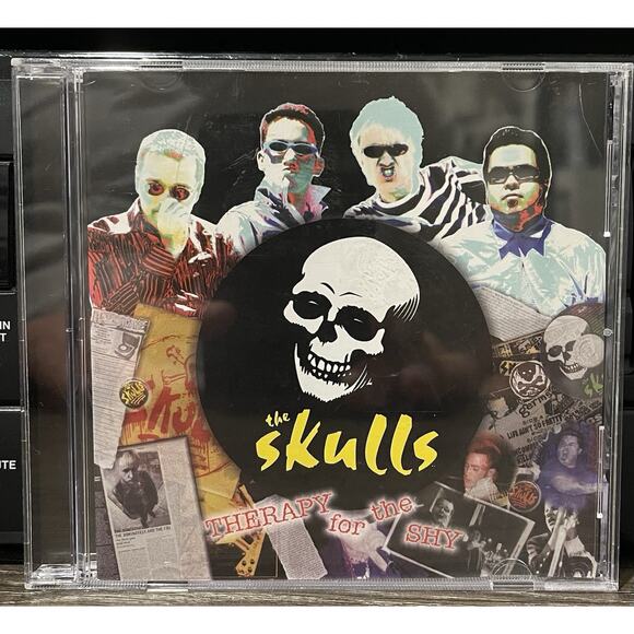 Other - THE SKULLS - THERAPY FOR THE SHY PREOWNED OUT OF PRINT CD PUNK ROCK 2002